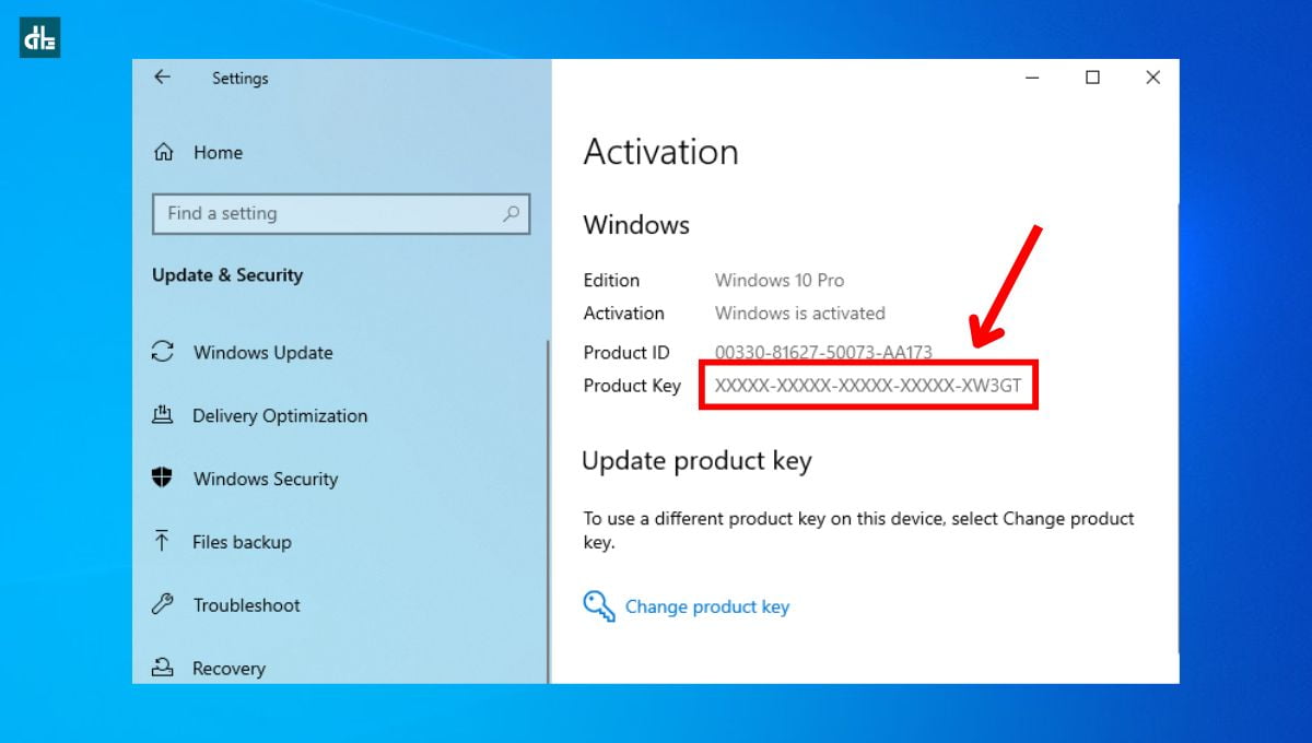 Finding Windows product license key on Windows 10 or 11